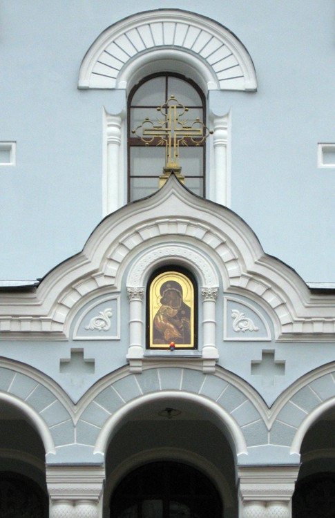 Собор Владимирской иконы Божией Матери, Кронштадт (Санкт-Петербург, Кронштадтский район, г. Санкт-Петербург). архитектурные детали, Деталь западного фасада