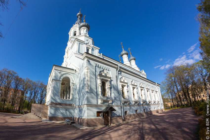 Собор Владимирской иконы Божией Матери, Кронштадт (Санкт-Петербург, Кронштадтский район, г. Санкт-Петербург). общий вид в ландшафте