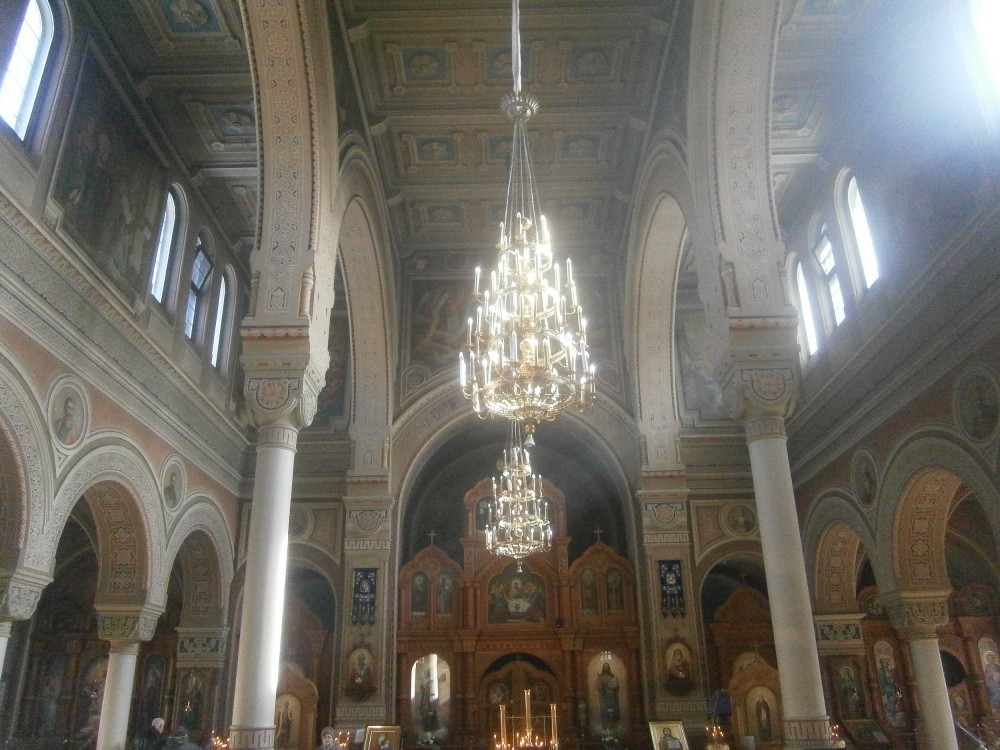 Собор Владимирской иконы Божией Матери, Кронштадт (Санкт-Петербург, Кронштадтский район, г. Санкт-Петербург). интерьер и убранство, Вид на алтарь