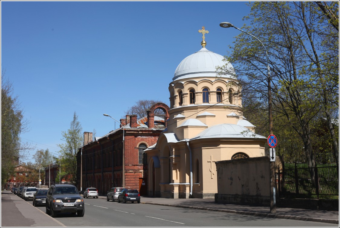 Церковь Николая Чудотворца в Морском госпитале, Кронштадт (Санкт-Петербург, Кронштадтский район, г. Санкт-Петербург). фасады