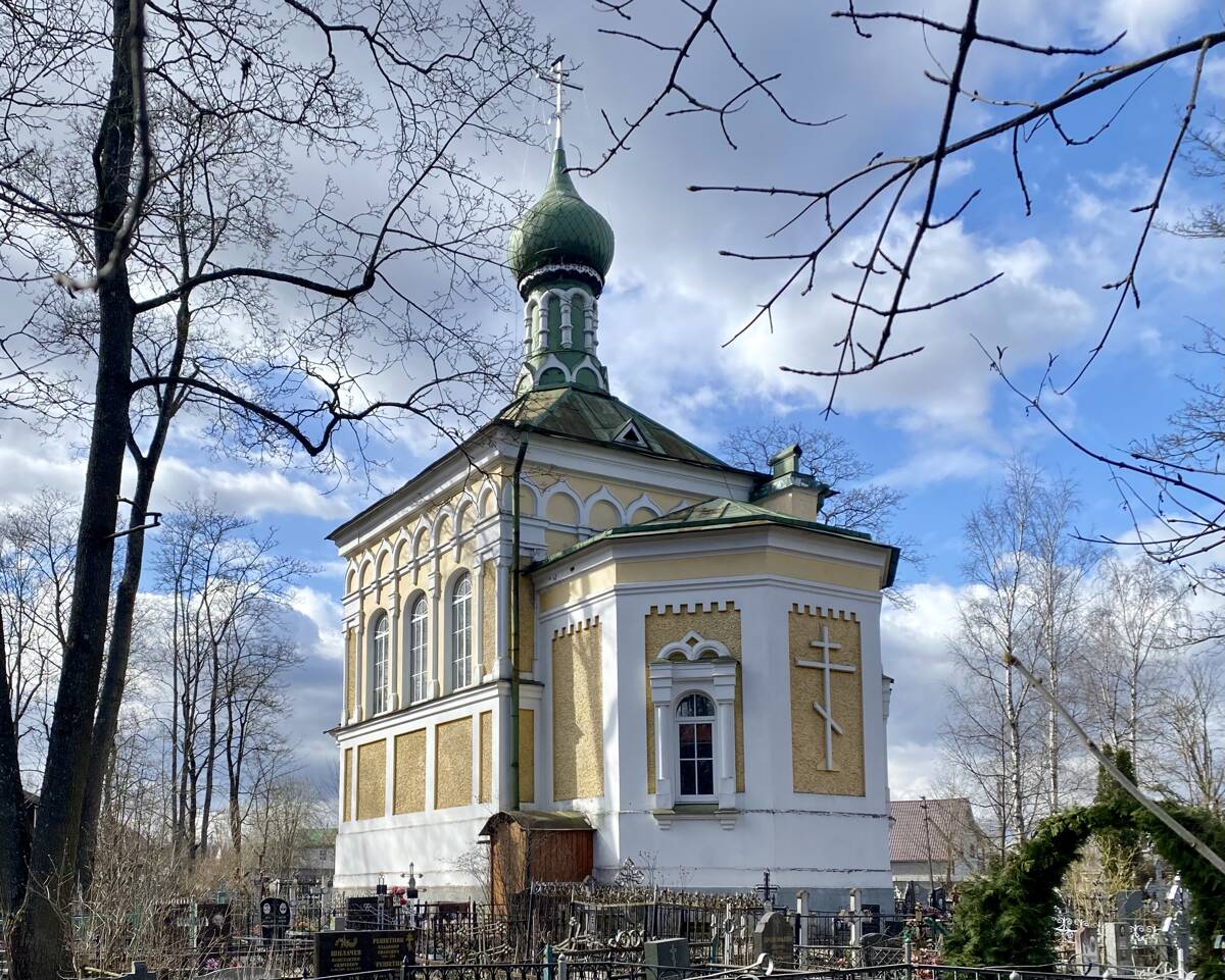 Церковь Усекновения главы Иоанна Предтечи, Гатчина (Гатчинский район, Ленинградская область). фасады, Вид с ЮВ