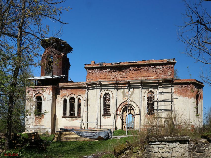Церковь Николая Чудотворца, Ястребино (Волосовский район, Ленинградская область). фасады