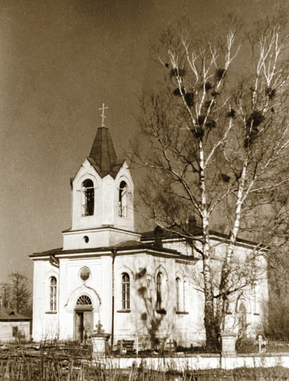 Ястребино. Церковь Николая Чудотворца. архивная фотография, Фото 1950-х годов из архива прихода