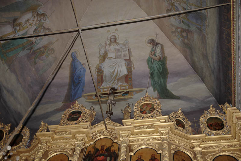 Церковь Михаила Архангела, Архангельское (Угличский район, Ярославская область). интерьер и убранство, Росписи верхнего храма