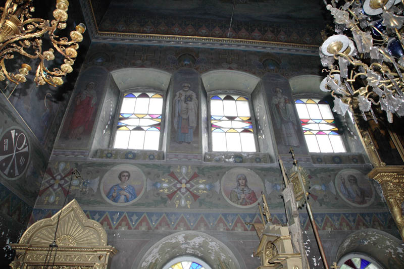 Церковь Михаила Архангела, Архангельское (Угличский район, Ярославская область). интерьер и убранство, Росписи верхнего храма