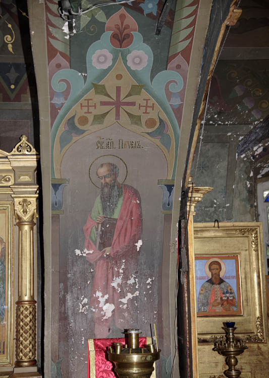 Церковь Михаила Архангела, Архангельское (Угличский район, Ярославская область). интерьер и убранство, Росписи верхнего храма