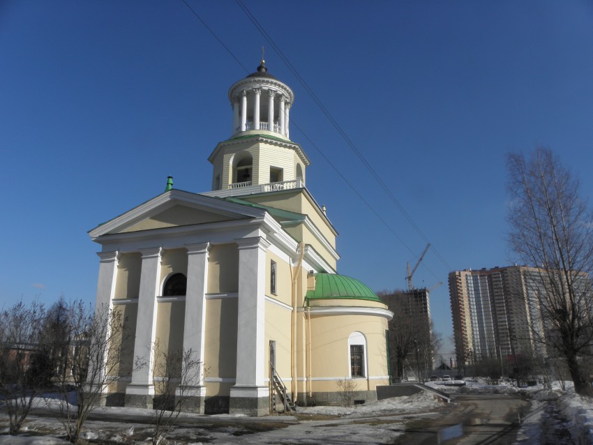 Церковь Екатерины, Мурино (Всеволожский район, Ленинградская область). фасады, Северный (фактически северо-западный) фасад