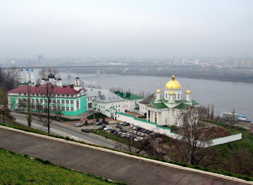 Благовещенский монастырь, Нижегородский район (Нижний Новгород, город, Нижегородская область). общий вид в ландшафте