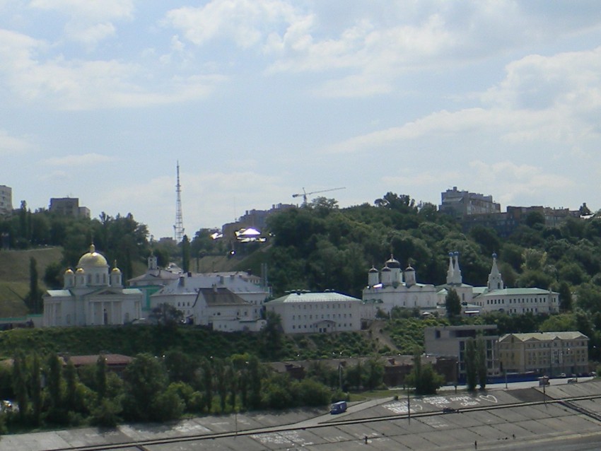 Благовещенский монастырь, Нижегородский район (Нижний Новгород, город, Нижегородская область). общий вид в ландшафте