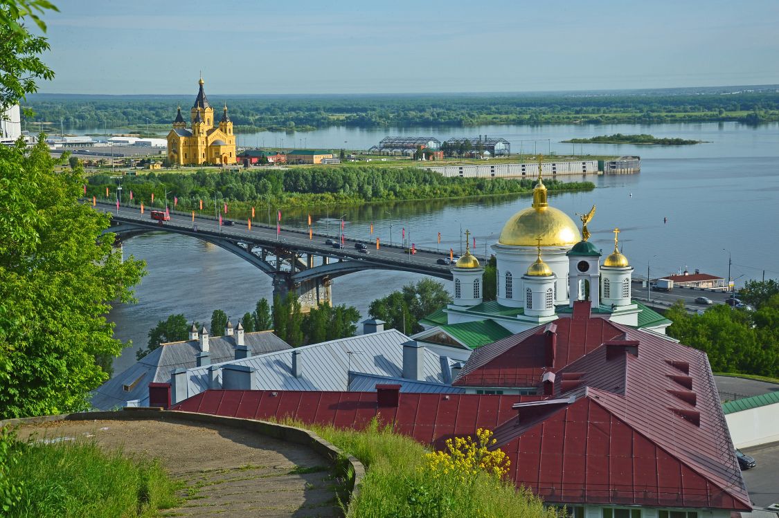 Благовещенский монастырь, Нижегородский район (Нижний Новгород, город, Нижегородская область). общий вид в ландшафте