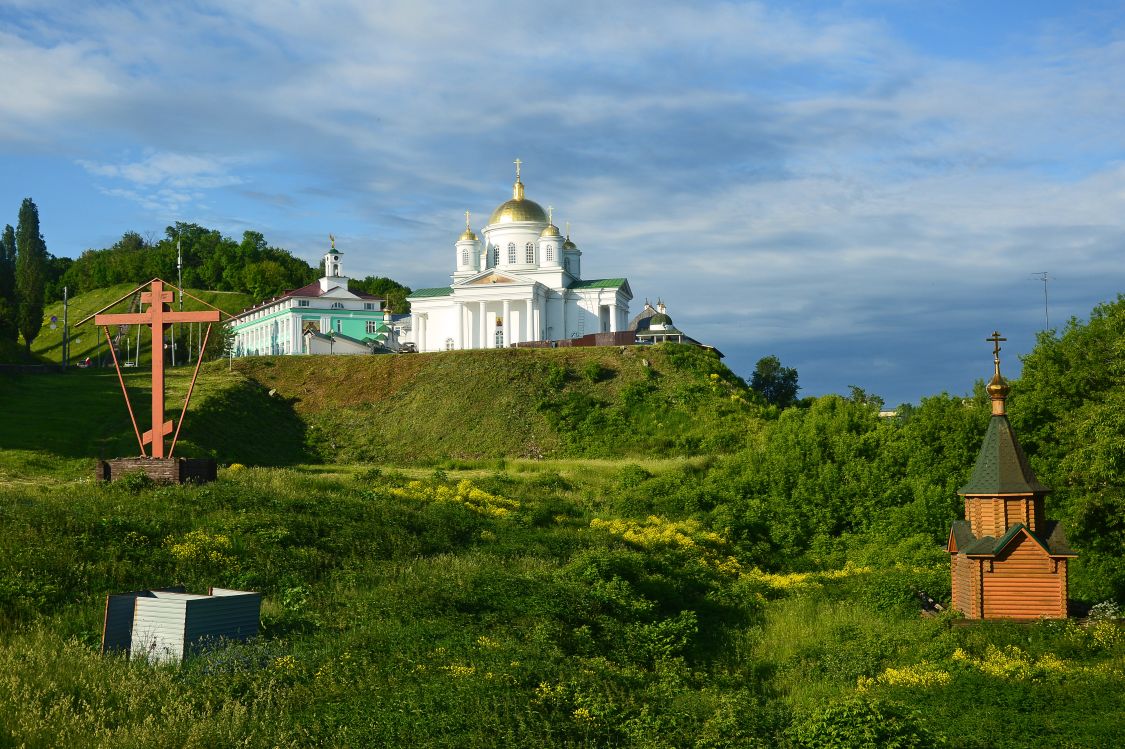 Нижегородский район. Благовещенский монастырь. общий вид в ландшафте