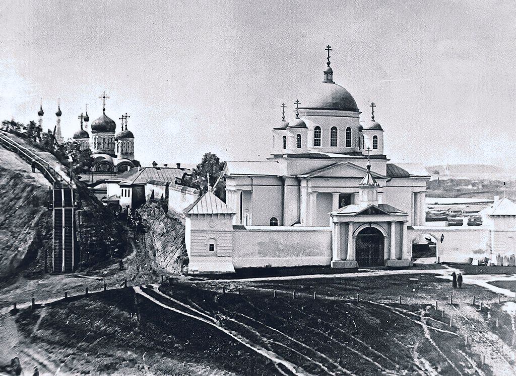 Нижегородский район. Благовещенский монастырь. архивная фотография, Вид Благовещенского монастыря в 1880-е годы.