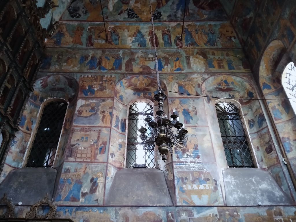 Ярославль. Церковь Богоявления Господня. интерьер и убранство, росписи стен