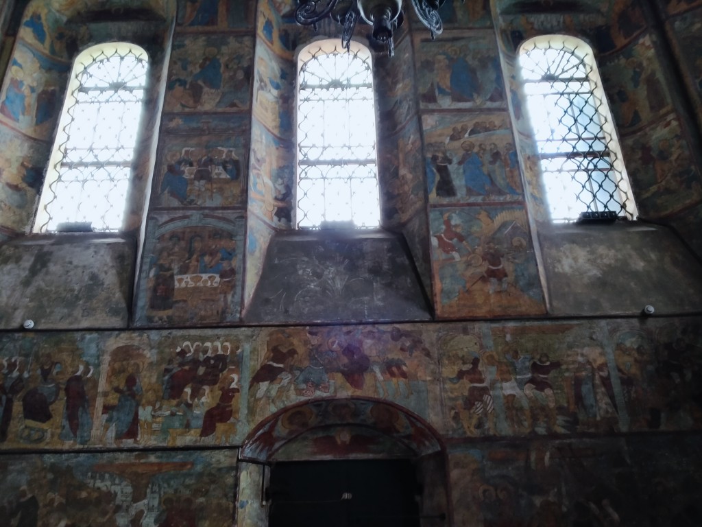 Ярославль. Церковь Богоявления Господня. интерьер и убранство, росписи стен