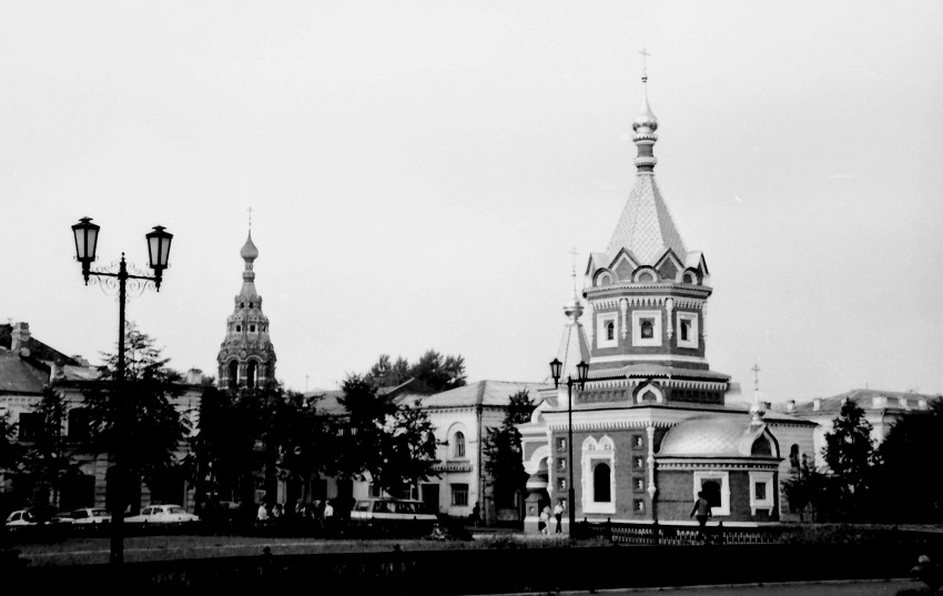 Часовня Александра Невского, Ярославль (Ярославль, город, Ярославская область). общий вид в ландшафте