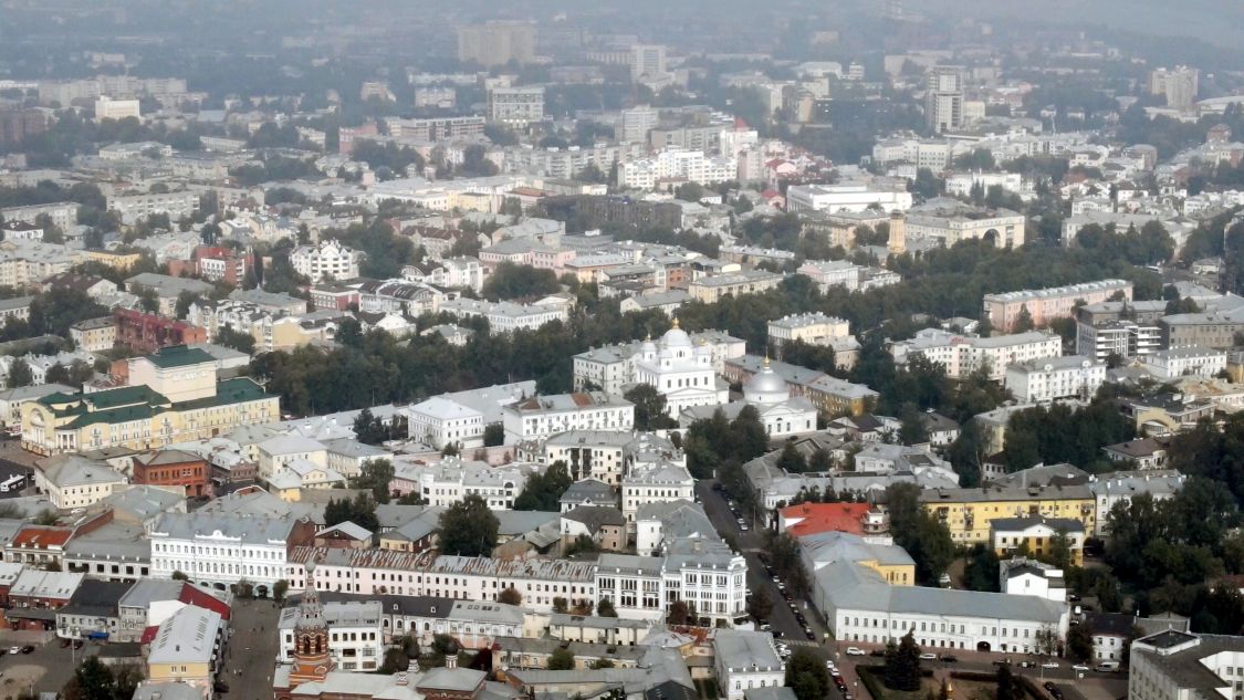 Казанский монастырь, Ярославль (Ярославль, город, Ярославская область). общий вид в ландшафте