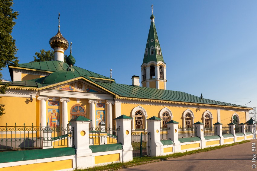 Ярославль. Церковь Ризоположения (Положения честной ризы Пресвятой Богородицы во Влахерне) в Крестах (Крестобогородская). фасады