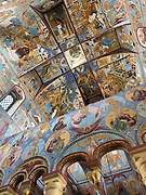 Митрополичий двор. Церковь Спаса Нерукотворного Образа, Роспись сводов основного объёма, Ростов Великий, Ростовский район, Ярославская область