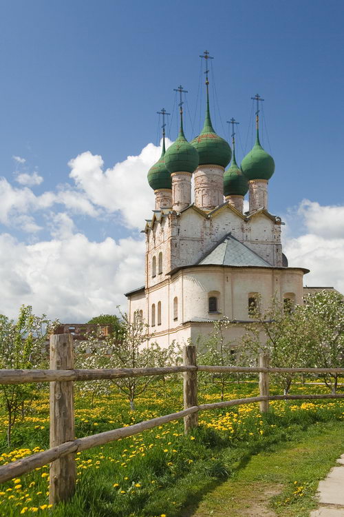Митрополичий двор. Церковь Григория Богослова, Ростов Великий (Ростовский район, Ярославская область). общий вид в ландшафте