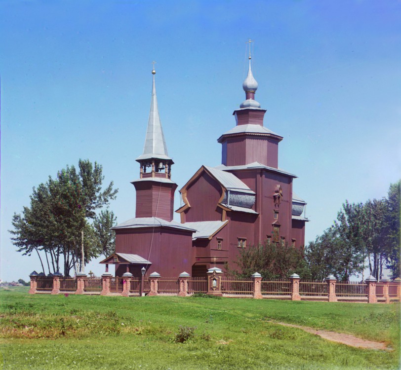 Богослов. Церковь Иоанна Богослова на Ишне. архивная фотография, Фото С.М. Прокудина-Горского  Церковь Иоанна Богослова на Ишне в 3 верстах от. Ростова. Ростов Великий