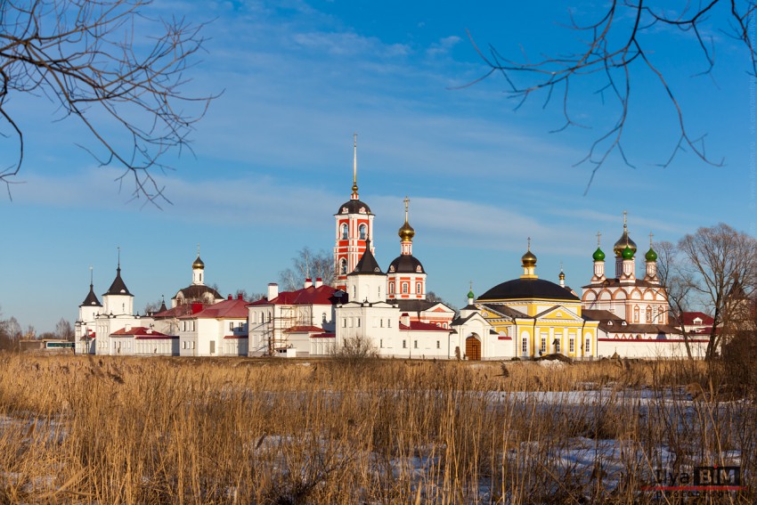 Варницы. Троице-Варницкий монастырь. общий вид в ландшафте