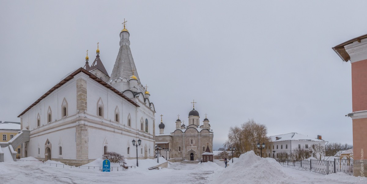 Серпухов. Введенский Владычный монастырь. фасады, Панорама с запада