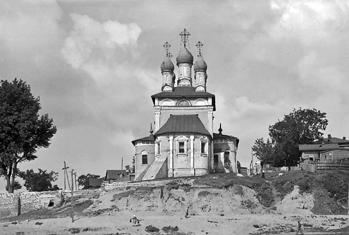 г. Муром. Церковь Николая Чудотворца (Николо-Набережная). Фото 1948 г. Фотограф Егоров Д. А., архивная фотография. Церковь Николая Чудотворца (Николо-Набережная), Муром (Муромский район и г. Муром, Владимирская область)