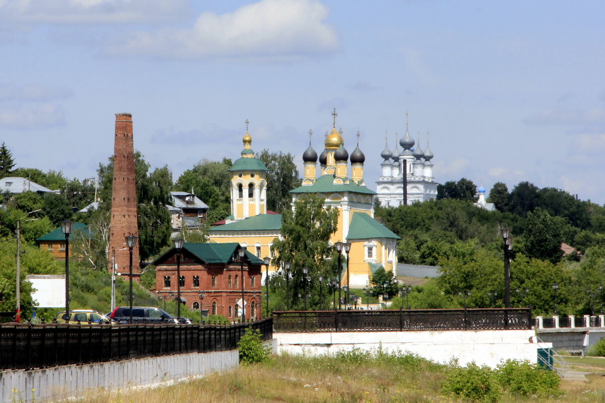 Церковь Николая Чудотворца (Николо-Набережная), Муром (Муромский район и г. Муром, Владимирская область). общий вид в ландшафте