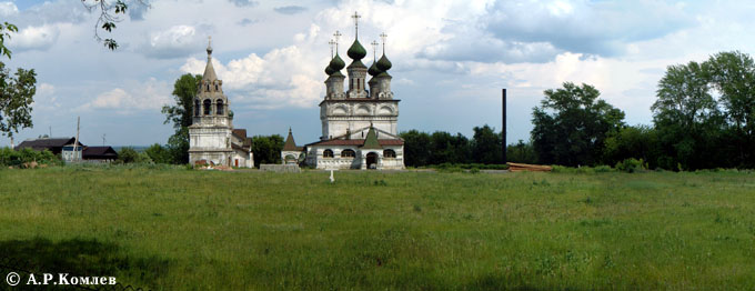 Муром. Воскресенский монастырь. общий вид в ландшафте, Общий вид с западной стороны