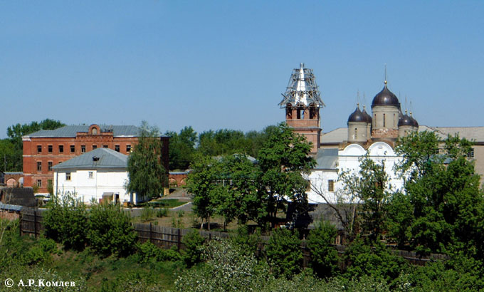 Муром. Спасский мужской монастырь. общий вид в ландшафте, Общий вид с южной стороны
