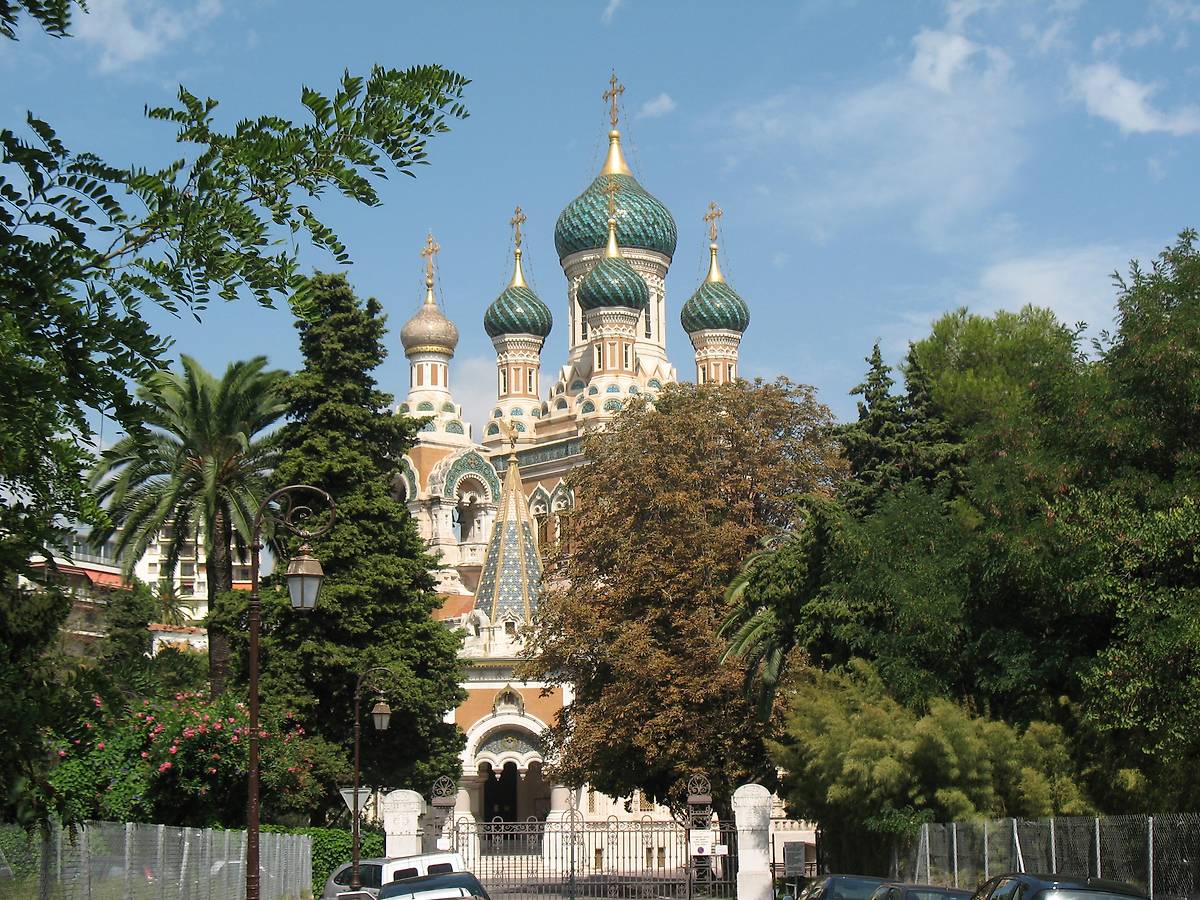 общий вид в ландшафте. Собор Николая Чудотворца, Ницца (Франция, Прочие страны)