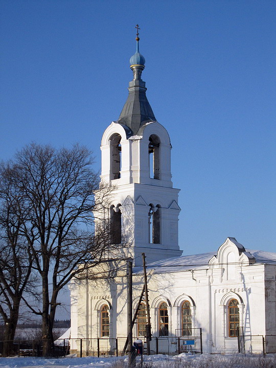 Церковь Рождества Пресвятой Богородицы, Поречье (Калязинский район, Тверская область). архитектурные детали, Колокольня церкви Рождества Пресвятой Богородицы.