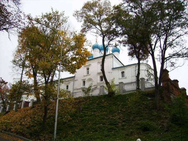 Собор Покрова Пресвятой Богородицы на Покровской горе, Брянск (Брянск, город, Брянская область). общий вид в ландшафте