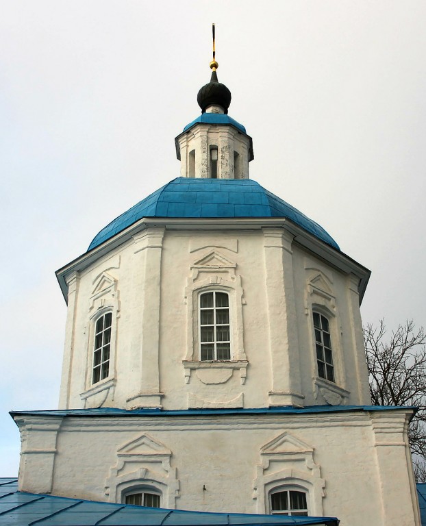 Брянск. Церковь Тихвинской иконы Божией Матери. фасады, купол