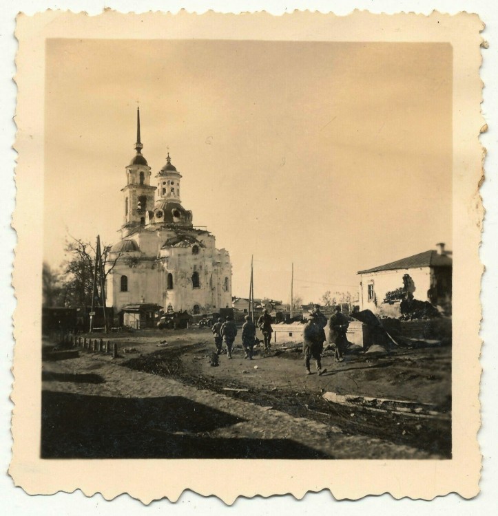 Собор Воскресения Христова, Почеп (Почепский район, Брянская область). архивная фотография, Фото 1942 г. с аукциона e-bay.de