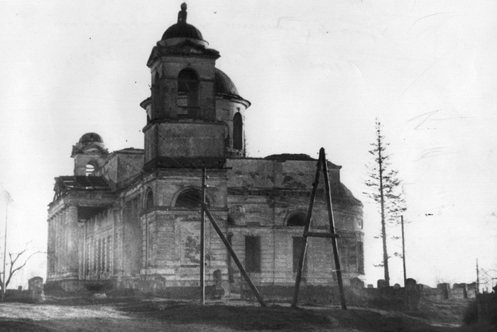 Ляличи. Церковь Екатерины. документальные фотографии, Фото 1962 года