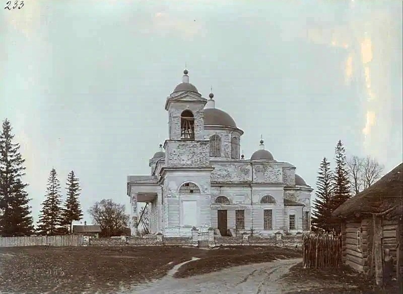 Церковь Екатерины, Ляличи (Суражский район, Брянская область). архивная фотография, Фотограф Ушаков Н.Н. 1908 год
