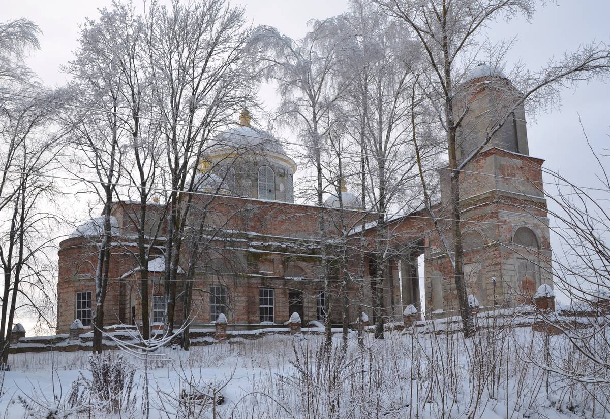 Вид с северо-востока, фасады. Церковь Екатерины, Ляличи (Суражский район, Брянская область)