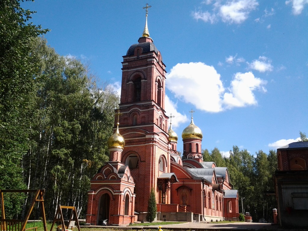 Пущино. Церковь Михаила Архангела. фасады, Вид храма с юго-западной стороны