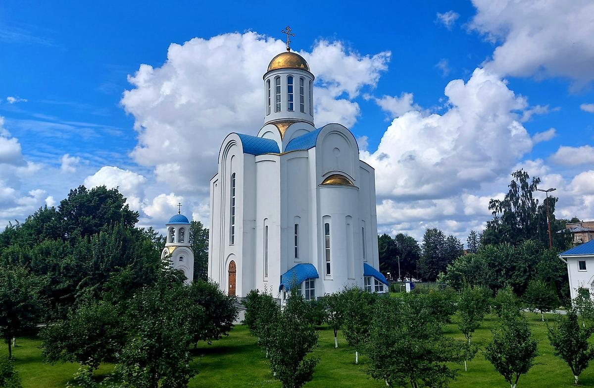 фасады. Церковь Успения Пресвятой Богородицы на Малой Охте, Красногвардейский район (Санкт-Петербург, г. Санкт-Петербург)