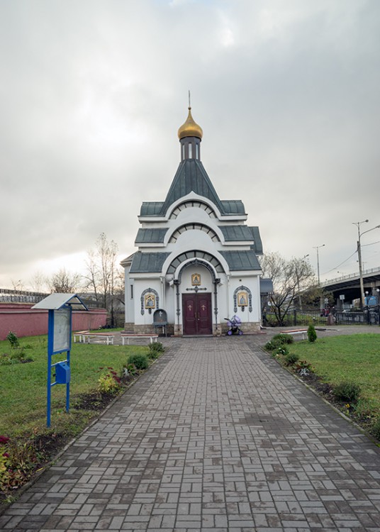 Церковь Казанской иконы Божией Матери у Красненького кладбища, Кировский район (Санкт-Петербург, г. Санкт-Петербург). фасады, Вид с северной стороны.