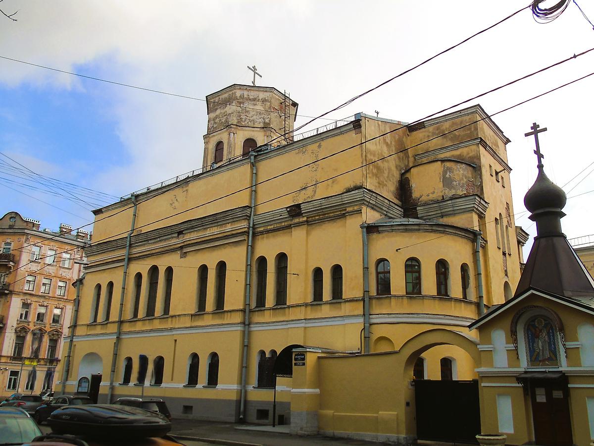фасады. Церковь Благовещения Пресвятой Богородицы при бывшем подворье Старо-Афонского Андреевского мужского скита, Центральный район (Санкт-Петербург, г. Санкт-Петербург)