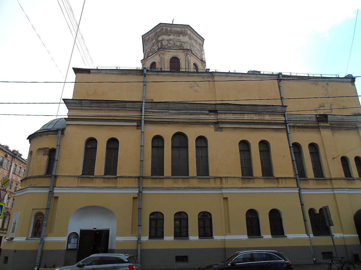 фасады. Церковь Благовещения Пресвятой Богородицы при бывшем подворье Старо-Афонского Андреевского мужского скита, Центральный район (Санкт-Петербург, г. Санкт-Петербург)