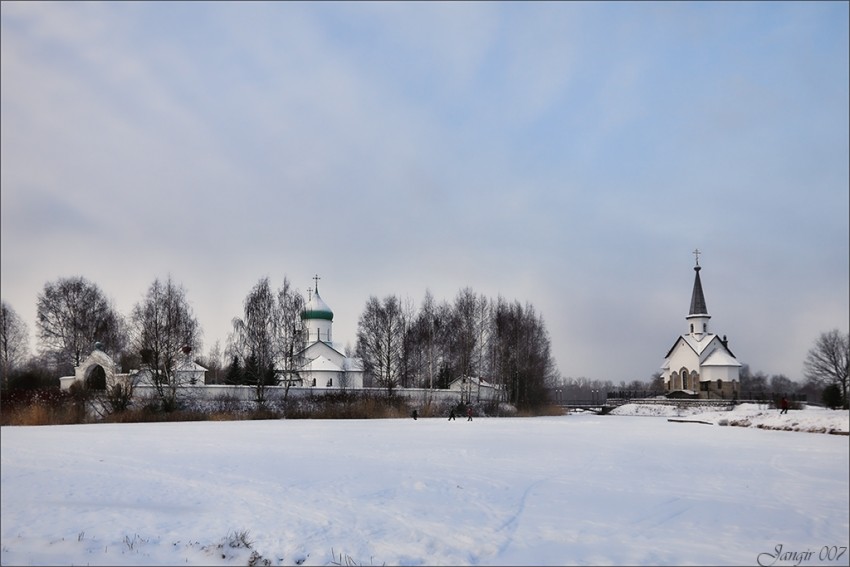 Церковь Сергия Радонежского на Средней Рогатке, Московский район (Санкт-Петербург, г. Санкт-Петербург). художественные фотографии, Церкви Сергия Радонежского и Георгия Победоносца на Средней Рогатке