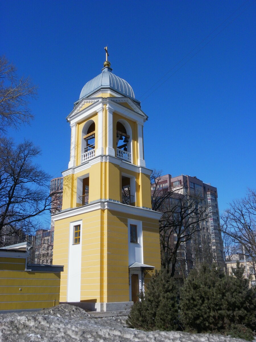 Церковь Благовещения Пресвятой Богородицы в Старой Деревне, Приморский район (Санкт-Петербург, г. Санкт-Петербург). архитектурные детали, Колокольня