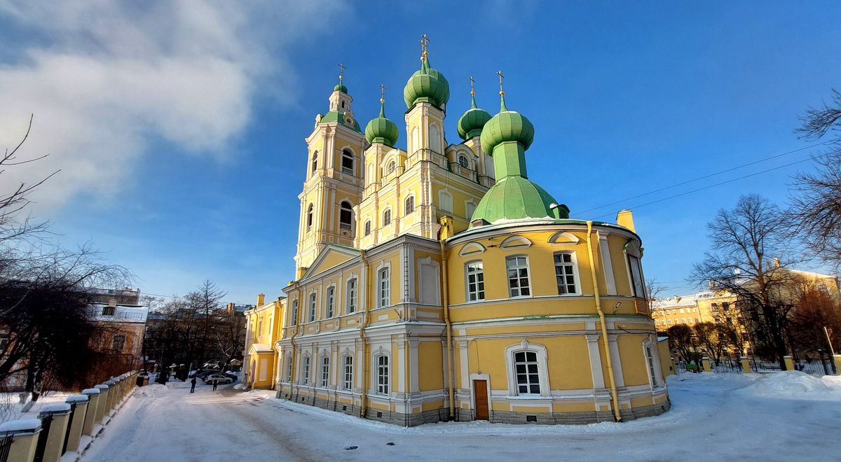фасады. Церковь Благовещения Пресвятой Богородицы и Воздвижения Креста Господня, Василеостровский район (Санкт-Петербург, г. Санкт-Петербург)
