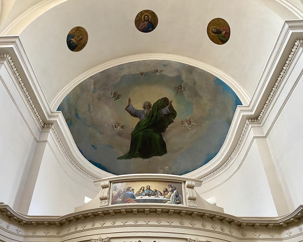 Свод над алтарем, интерьер и убранство. Церковь Марии Магдалины, Павловск (Санкт-Петербург, Пушкинский район, г. Санкт-Петербург)