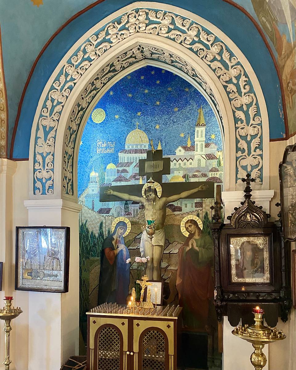 интерьер и убранство. Церковь Екатерины и Рождества Пресвятой Богородицы в Графской Славянке, Динамо (Санкт-Петербург, Пушкинский район, г. Санкт-Петербург)
