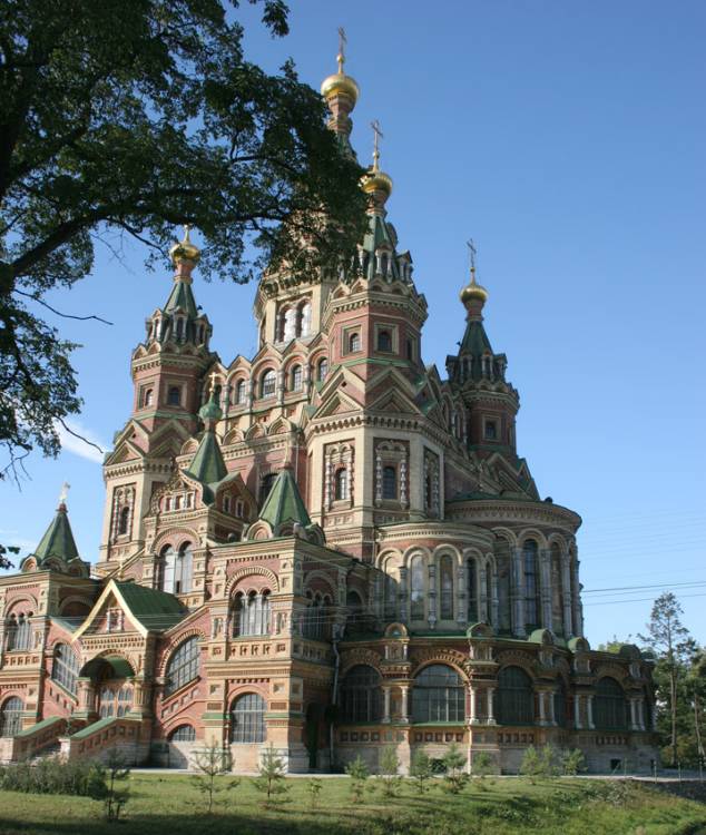 Петергоф. Собор Петра и Павла в Новом Петергофе. фасады, 		      