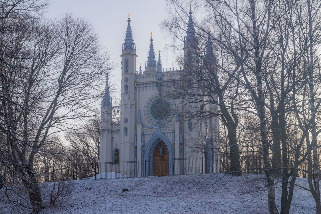 Петергоф. Церковь Александра Невского. фасады, Вид с севера